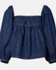 Saint Laurent Saint Laurent Gathered denim blouse - 1