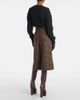 Saint Laurent Saint Laurent Gingham mid-rise wool culottes - 3