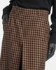 Saint Laurent Saint Laurent Gingham mid-rise wool culottes - 4