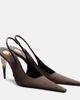 Saint Laurent Saint Laurent Goya crêpe satin slingback pumps - 1