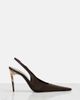 Saint Laurent Saint Laurent Goya crêpe satin slingback pumps - 5