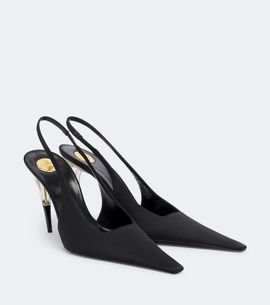 Saint Laurent Saint Laurent Goya satin slingback pumps