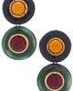 Saint Laurent Saint Laurent Gradient Disc & Cabochons Earrings - 1