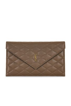 Saint Laurent Saint Laurent Grain De Poudre Matelasse Pouch