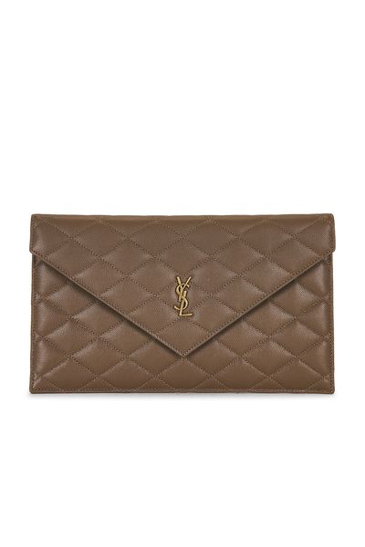Saint Laurent Saint Laurent Grain De Poudre Matelasse Pouch