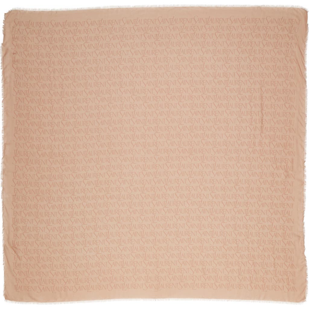 Saint Laurent Saint Laurent Grand Carre Modal & Cashmere Scarf