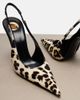 Saint Laurent Saint Laurent Guermantes calf hair slingback pumps - 6