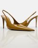 Saint Laurent Saint Laurent Guermantes patent leather slingback pumps - 6