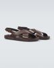 Saint Laurent Saint Laurent Helios Cassandre leather sandals - 1