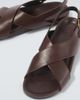 Saint Laurent Saint Laurent Helios Cassandre leather sandals - 3