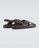 Saint Laurent Saint Laurent Helios Cassandre leather sandals - 6