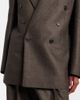 Saint Laurent Saint Laurent Herringbone double-breasted wool blazer - 4