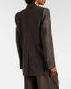Saint Laurent Saint Laurent Herringbone double-breasted wool blazer - 6
