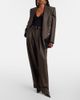 Saint Laurent Saint Laurent Herringbone double-breasted wool blazer - 7