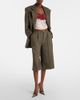 Saint Laurent Saint Laurent Herringbone wool-blend Bermuda shorts - 2