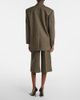 Saint Laurent Saint Laurent Herringbone wool-blend Bermuda shorts - 6