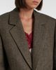 Saint Laurent Saint Laurent Herringbone wool-blend blazer - 3