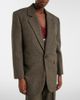 Saint Laurent Saint Laurent Herringbone wool-blend blazer - 5