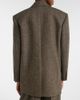 Saint Laurent Saint Laurent Herringbone wool-blend blazer - 6
