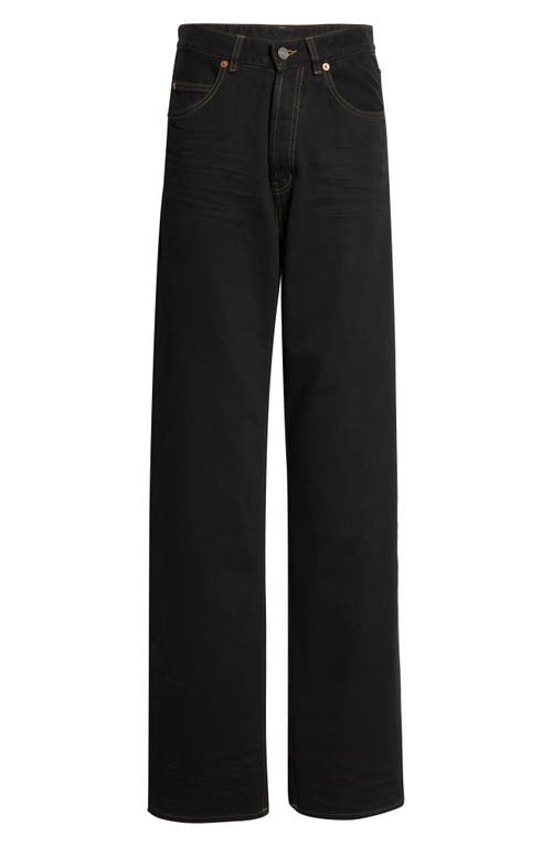Saint Laurent Saint Laurent High V-Waist Baggy Denim Wide Leg Jeans