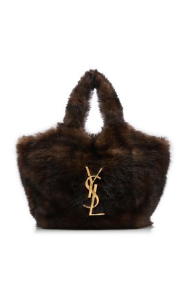 Saint Laurent Saint Laurent ICare Maxi Shearling Shopping Tote