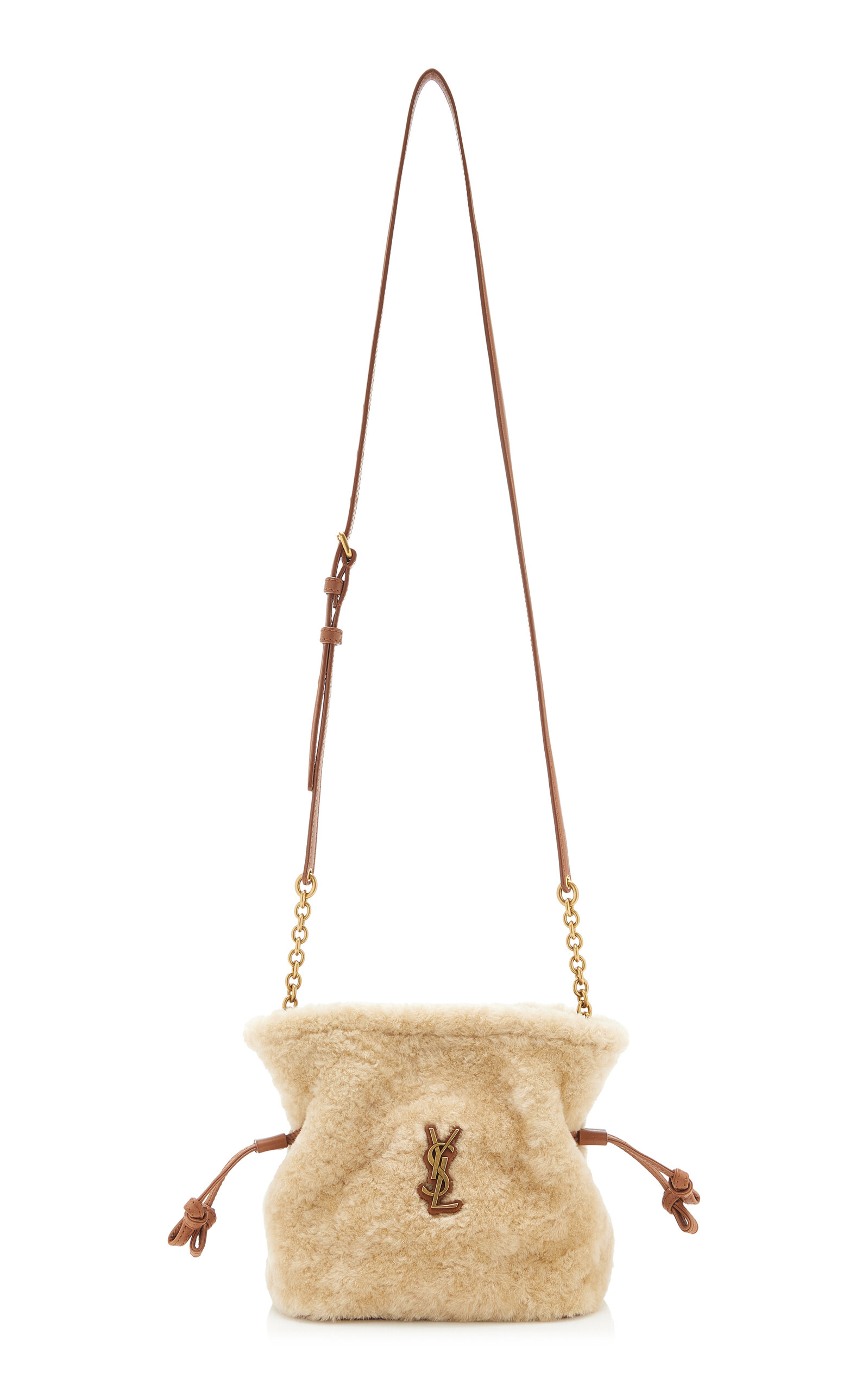 Saint Laurent Saint Laurent Jamie Mini Shearling Shoulder Pouch
