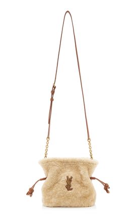 Saint Laurent Saint Laurent Jamie Mini Shearling Shoulder Pouch