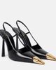Saint Laurent Saint Laurent Jeanne 110 leather slingback pumps - 1