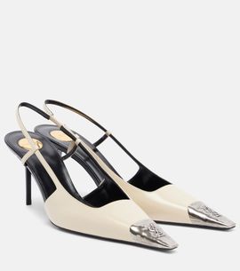 Saint Laurent Saint Laurent Jeanne leather slingback pumps