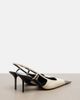 Saint Laurent Saint Laurent Jeanne leather slingback pumps - 3