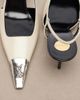 Saint Laurent Saint Laurent Jeanne leather slingback pumps - 6