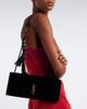 Saint Laurent Saint Laurent Kate Small leather-lined velvet clutch - 2