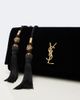 Saint Laurent Saint Laurent Kate Small leather-lined velvet clutch - 6
