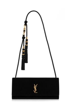 Saint Laurent Saint Laurent Kate Velvet Clutch