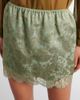 Saint Laurent Saint Laurent Lace-trimmed cotton-blend jacquard miniskirt - 3