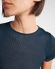 Saint Laurent Saint Laurent Lace-trimmed cropped silk T-shirt - 3