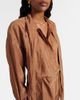 Saint Laurent Saint Laurent Lace-trimmed tie-neck romper - 7