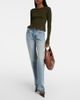 Saint Laurent Saint Laurent Lace-trimmed wool, cashmere, and silk top - 6