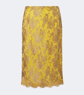 Saint Laurent Saint Laurent Lace pencil skirt