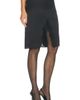 Saint Laurent Saint Laurent Lace Trimmed Satin Midi Skirt - 2