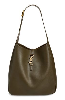 Saint Laurent Saint Laurent Large Le 5 À 7 Leather Hobo Bag