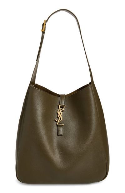 Saint Laurent Saint Laurent Large Le 5 À 7 Leather Hobo Bag