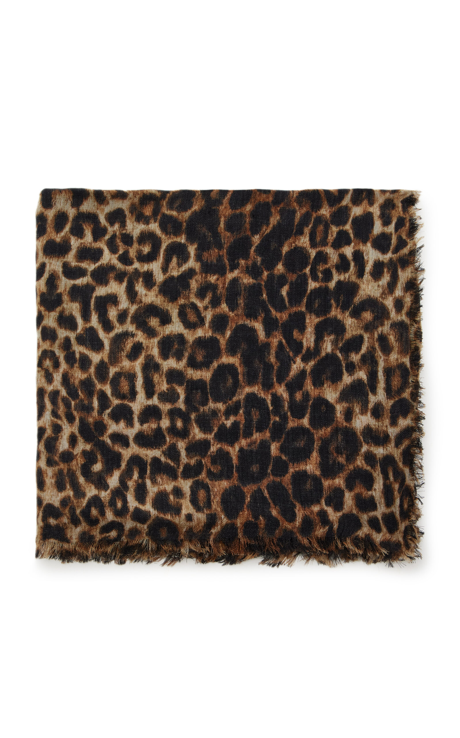 Saint Laurent Saint Laurent Large Leopard Silk Scarf