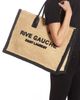 Saint Laurent Saint Laurent Large Rive Gauche Logo Woven Tote - 2