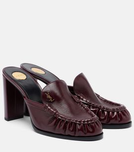 Saint Laurent Saint Laurent Le Loafer Cassandre leather mules