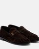 Saint Laurent Saint Laurent Le Loafer Cassandre suede penny loafers - 1