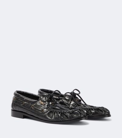 Saint Laurent Saint Laurent Le Loafer leather boat shoes
