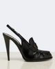 Saint Laurent Saint Laurent Le Loafer leather slingback pumps - 5