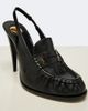 Saint Laurent Saint Laurent Le Loafer leather slingback pumps - 6