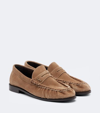 Saint Laurent Saint Laurent Le Loafer Supple suede penny loafers